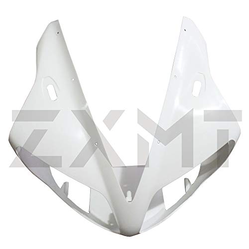 ZXMT Motorcycle Unpainted Upper Fairing Front Nose for YAMAHA YZF R1 2002-2003 ABS Injection Fairings