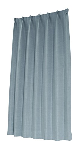 ユニベール 遮光ドレープカーテン エコプレーン2 ブルー 幅100×丈135cm 1枚