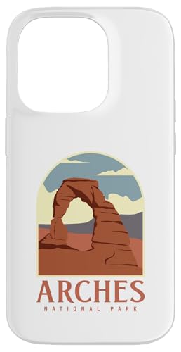 Utah Vintage Retro Hiking Camping Arches National Park �X�}�z�P�[�X iPhone 14 Pro �p