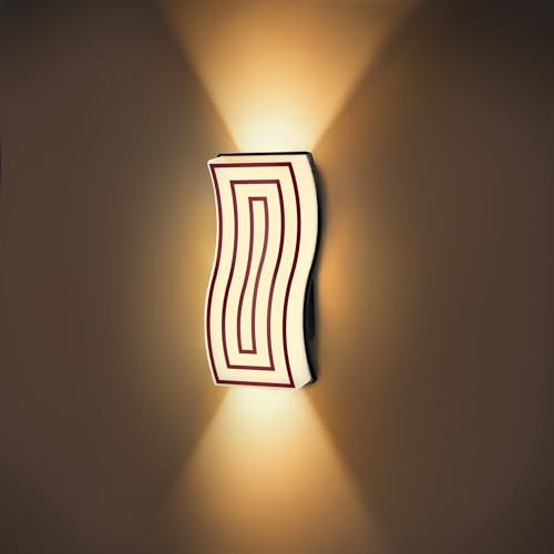 Image of Gesto 7W Waterproof Led Wall Light for Home Decoration - Up Down 2-Way LED Wall Lamp | IP65 Outdoor Fancy Wall Lights for Balcony,Gate,Elevation,Garden,Patio | Decorative Wall Mount Light -Pack of 1