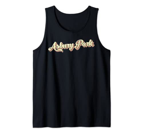 Asbury Park - Maglietta da baseball, stile retrò, stile vintage Canotta