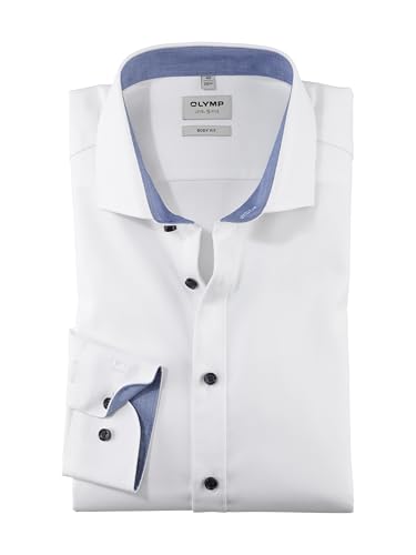 Photo de Olymp Homme Chemise Business à Manches Longues Level Five,Body fit,Royal Kent,Weiß 00,41