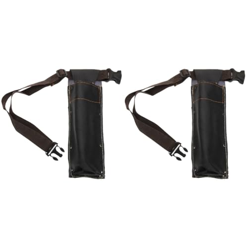 ULTECHNOVO 2 Piezas riñonera portaelectrodos Bolsas almacenaje Bolsas de Almacenamiento Bolsa de Varilla de Soldadura Ajustable Tubo de Almacenamiento de Varilla de Soldadura Cable paño Black