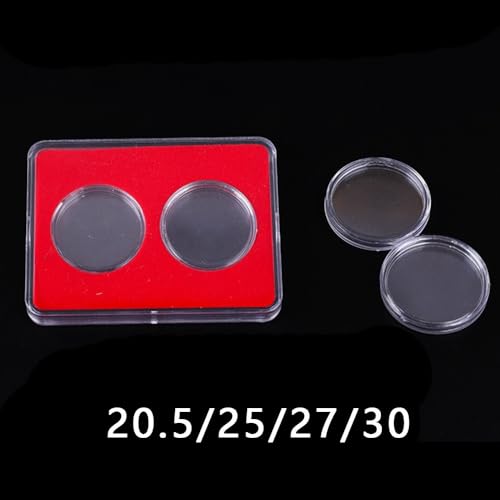 Estuche para exhibir monedas con doble ranura, protector miniatura 3