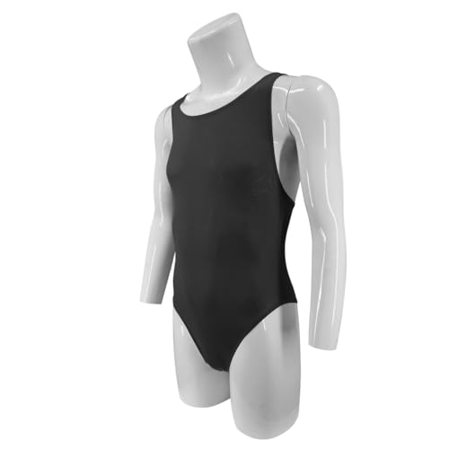 JEERLEEP Mens Sleeveless Shapewear Mankini Leotard Bodysuit Singlet Thong Underwear4