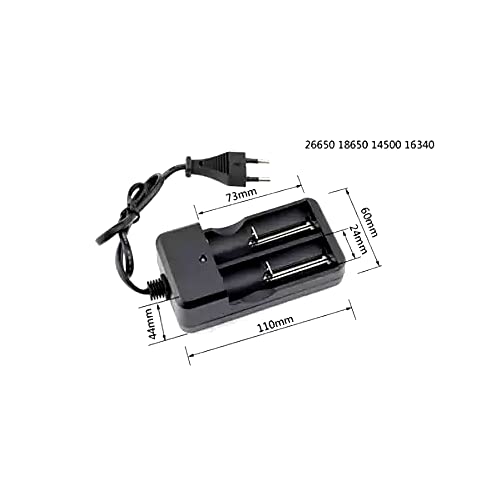 3.7V Dual Battery Charger Li-ion EU/Indian 18650/16340/26650/14500 Camera Battery Charger WIRED