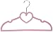 Beriwinkle Velvet Kids "Heart" Hanger - 10 Pack (Light Pink)