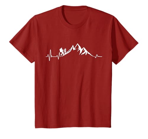 Berge Herzschlag Wandern Bergsteigern Berg T-Shirt