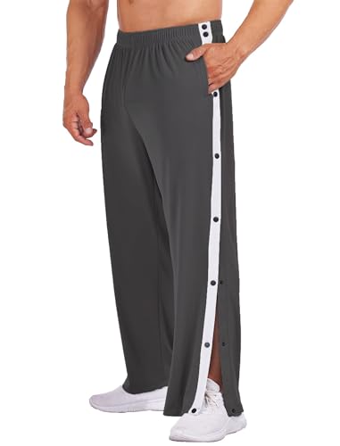 Deyeek Pantaloni per Riabilitazione, Pantaloni da Jogging da Uomo, Apertura Laterale, Pantaloni per Il Tempo Libero, Pantaloni della Tuta, Pantaloni da Allenamento, Abbigliamento Sportivo