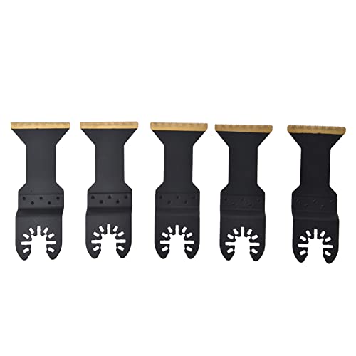 Lames outils oscillants bimétalliques titane 1 3/4 pouce type H allongé 5 pcs