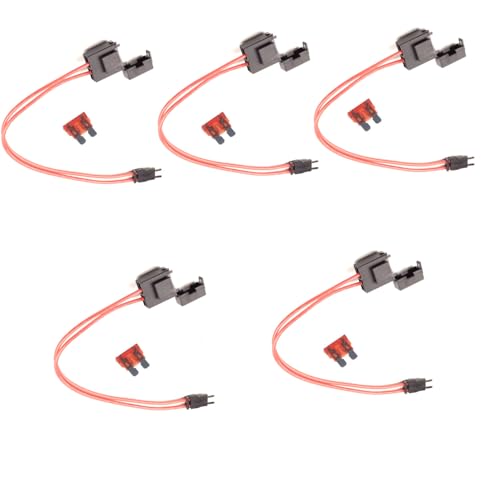 Portafusibles tipo hoja pequeña ATM 16 AWG para reparar fallos eléctricos de 10A