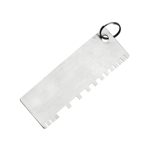 6 piezas Medidor de grosor para alambre y chapa metálica 14 16 18 20 22 24, herramienta de inspección para soldadura acero inoxidable miniatura 6
