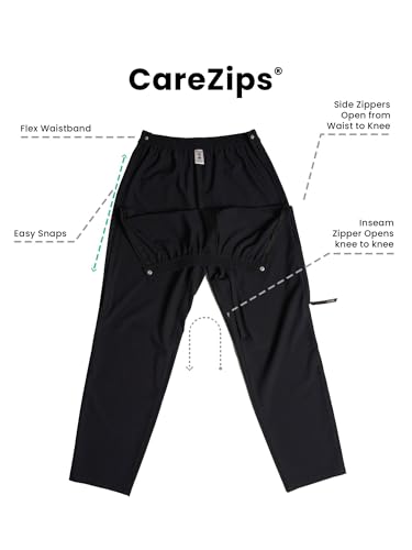 Classic Unisex Easy-Dress Changing Pants for Incontinence-Black-2XL2