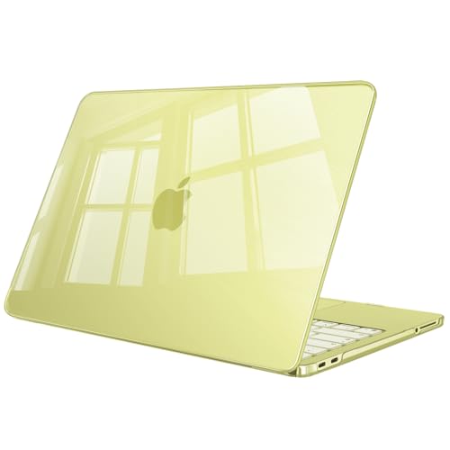 FINTIE Cover Compatibile con MacBook Neo 13 Pollici A3404 (A18 Pro Chip, 2026) -Ultra Sottile Trasparente Custodia Rigida Protettivo Guscio Rigido Case per MacBook Neo 13', (Giallo agrume)
