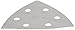 Bosch SDTW242 3-1/2 In. 240 Grit 25-Piece White Detail Sander Abrasive Triangles for Paint