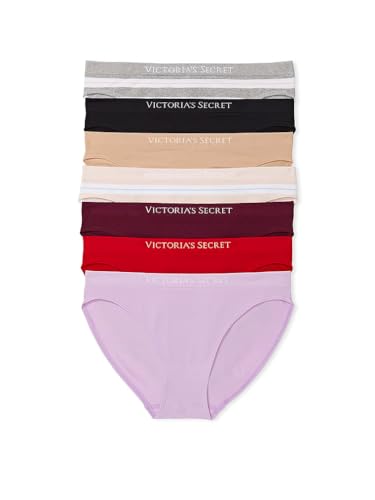 Image of Victoria's Secret Women's Seamless Bikini Underwear, Moderate Coverage Panties for Women, Multi Pack (XS-XXL)