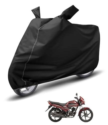 Image of Auto Hub Waterproof Bike Cover Compatible with Dream Yuga Dustproof, UV Protection Two Wheeler Bike Dream Yuga Cover - Black