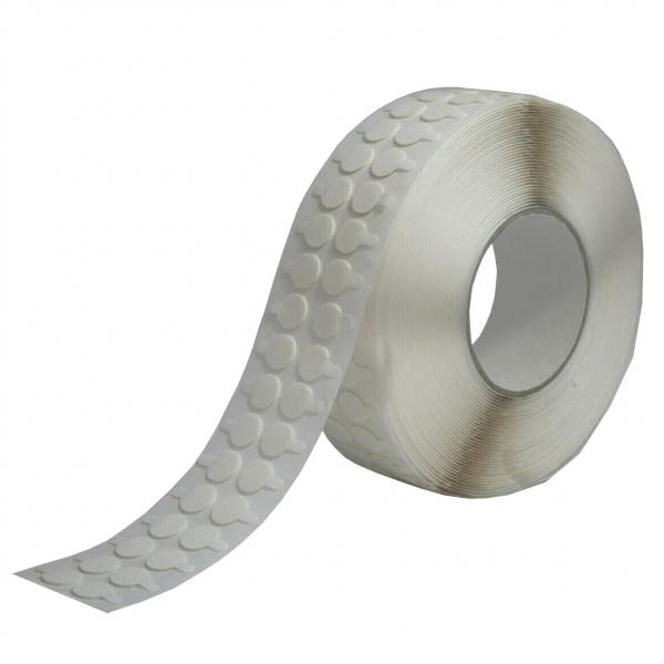 SCHAUMKLEBEPUNKTE DOPPELSEITIG stark klebend - 1 mm Dicke - aus PE-Schaum - Durchmesser 20mm - universelle Klebepunkte für Metall, Holz, Lack, Kunststoff, Papier, Pappe (5000 Stück)