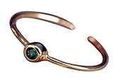 Punkt Breite: 2,5mm NicoWerk Damen Silberring Schmal aus 925 Sterling Silber Vergoldet mit Stein Schlicht Grün Zirkonia Verstellbar Offen SRI417