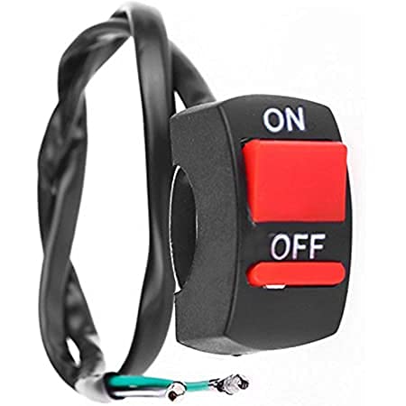 7/8 Inch Universal Handlebar Mounting Switch DC 12V for Motorbike Fog Lamp Head Light Electrical System