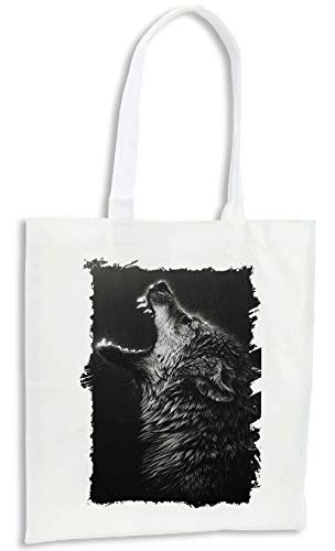 MERCHANDMANIA PACK 2 BOLSAS LOBO GRIS AULLANDO cocina compra kitchen