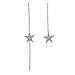 Retro Girl Fashion Temperament Earrings 925 Silver Needle (White)