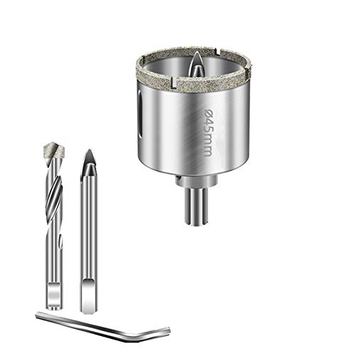 Broca para vidrio de 45 mm con posicionador miniatura 1