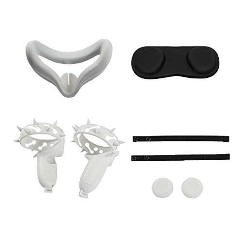 KYSA Conjunto de acessórios de realidade virtual para controle de toque Oculus Quest 2 VR com alça d