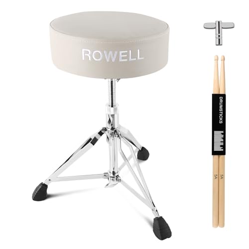 ROWELL Adjustable Drum Throne - Lightweight & Comfortable