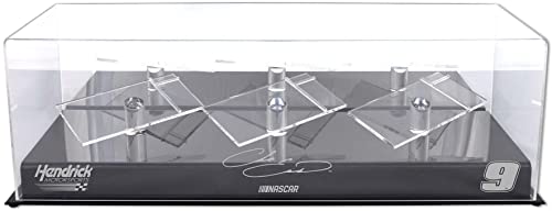 Chase Elliott #9 Hendrick Motorsports 3 Car 1/24 Scale Die Cast Display Case With Platforms - Nascar Display Cases Logo