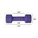 CAP Barbell Neoprene Coated Dumbbell Single, 4-Pound, Purple, SDN4-004