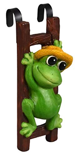 Flower Pot - Hugger Figurine - Frog (2 Pcs) Garden Decor - Get All The Fun Collections of Pot Pal Climbers - Hanging Planter Decorations - Patio Decor - Yard Decor