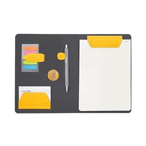 thumbnail: LHiDS Creative A5 Folio 2.0 Geel - 3-in-1 Padfolio Met Magneet, Klembord & Standaard Voor Thuis En Kantoor