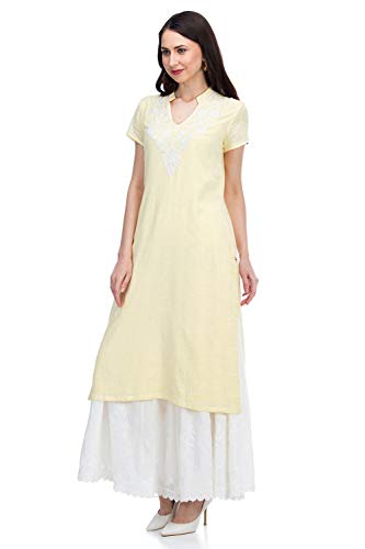 Image of BIBA Women's Embroidered Regular Kurta