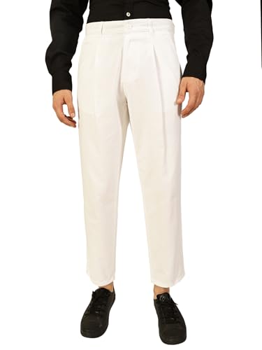 Image of Thomas Scott Men's | Solid | Light Weight | Breathable Fabric | 4 Pocket | Mid Rise | Relaxed Fit | 100% Cotton | Button Waist | Chino Trouser | Pants