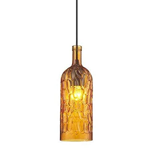 Suspension ajustable en bouteille de verre luminaire créatif américain