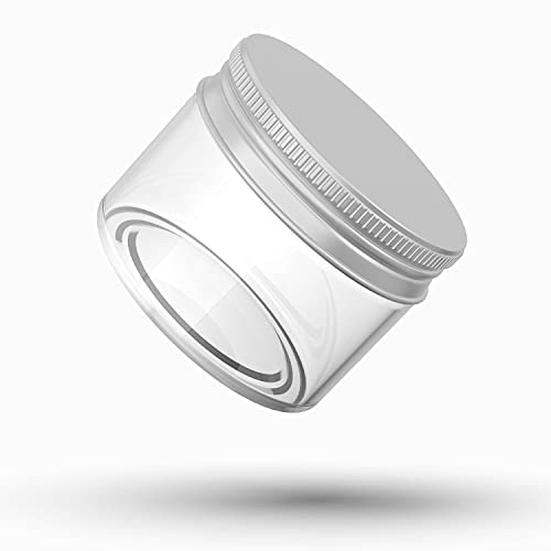 1 Ounce Plastic Container Jars Refillable Empty Cosmetic Containers for Cream, Lotion, Liquid, Ointments, Silver Lids 6… - Image 3