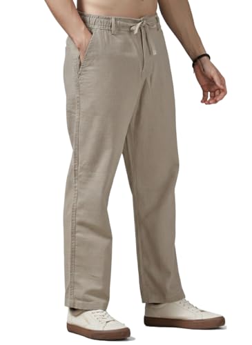 Image of Men's Multi Color Cargo Casual Trousers | Men's Regular Fit Straight Pants | Comfortable Stylish Cargo for Men | Soft Fabric for Everyday Wear, Travel & Office | Linen Cotton Bottom Wear