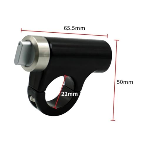 Commande de guidon 22 mm pour moto avec interrupteur de clignotants et feux