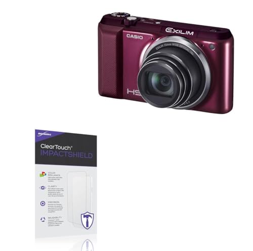 BoxWave Screen Protector Compatible With Casio Exilim EX-ZR850 - ClearTouch ImpactShield (2-Pack), Impenetrable Screen Protector Flexible Film