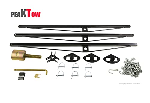 PEAKTOW Adjustable King Pin Tripod 5th Wheel Stabilizer Jack with Lock & Keys, 5,000 lbs. Capacity Stabilizing Support for 5th Wheel Trailers, RVs and Campers by PEAKTOW - Image 7