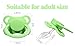 Landofgenie Adult Size Large Shield Pacifiers Moon Shaped Cutie Pacifier Green