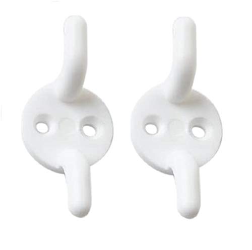 Bulk Hardware BH01554 Paquet de 2 Taquets d'amarrage en Plastique 50 mm Blanc
