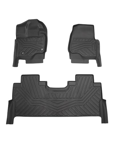 Cartist Floor Mats Custom Fit for Ford F150 Supercrew 2015-2026 (Include Lightning)(Only Fit Rear Bench Seat w/Under Seat Storage) Heavy Duty Car Mats for F-150 Accessories