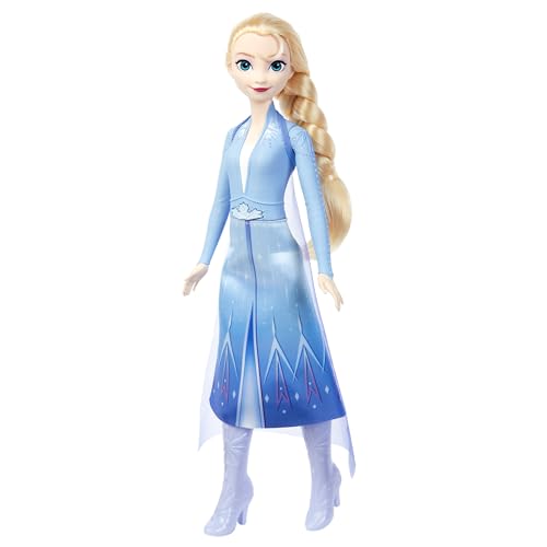Mattel Disney La Reine des Neiges Elsa « Dans un autre monde » Poupée chantante habillée de sa tenue emblématique, entonne « Dans un autre monde » du...
