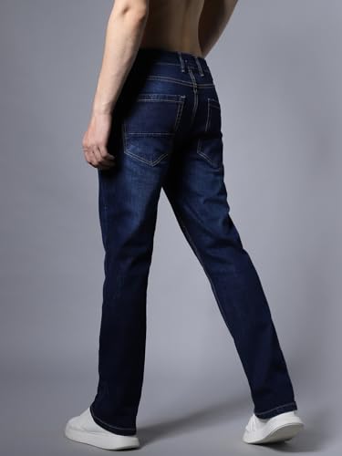Image of HIGH Star Men's Mid Rise Wide Leg Fit Jeans