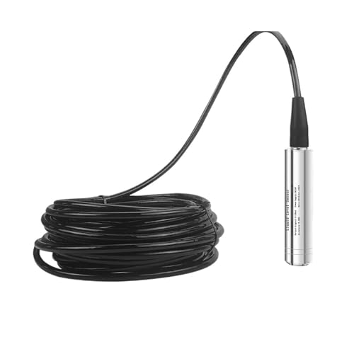 KACOME Level Transmitter 150M Range Hydrostatic 4-20mA 0-10V 0-3.3V RS485 Output Water Pressure Level Sensor 120M 130M(130mRange130mCable,0-10V)