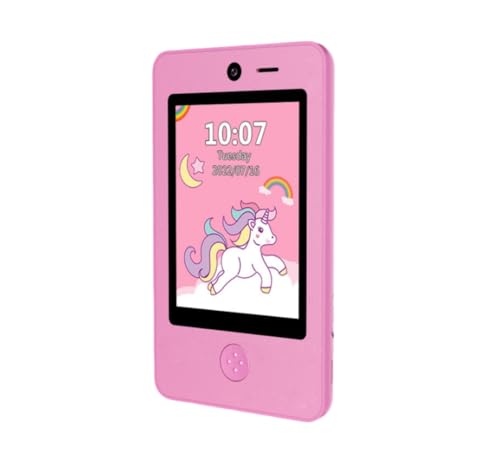 Apaeofl 子供向け音楽携帯 教育 電話おもちゃ キッズフォン 3.8インチタッチパネル搭載の子供向けスマートフォン 女の子 男の子 タッチスクリーン 携帯電話 幼児用おもちゃ MP4ゲーム機 電子 漫画 アニメーション 画面 子供 キッド カメラ付き