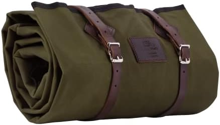 1844 Helko Werk Germany Waxed Canvas Bedroll (Forest Green)