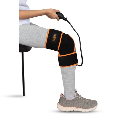 Sorgen Unisex Adjustable Cold Compression Brace for knee Pain relief from Injuries, Arthritis, Runners Knee, patellar tendonitis, meniscus tears, sprains/strains and knee recovery